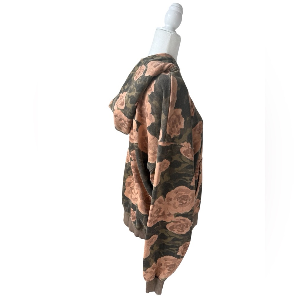 We The Free It’s A Vibe Oversized Relaxed Fit Hoodie In Green Moss Print Size XS - Picture 6 of 8